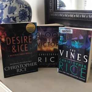 Christopher Rice Bundle Books Blood Victory, The Vines, & Desire & Ice